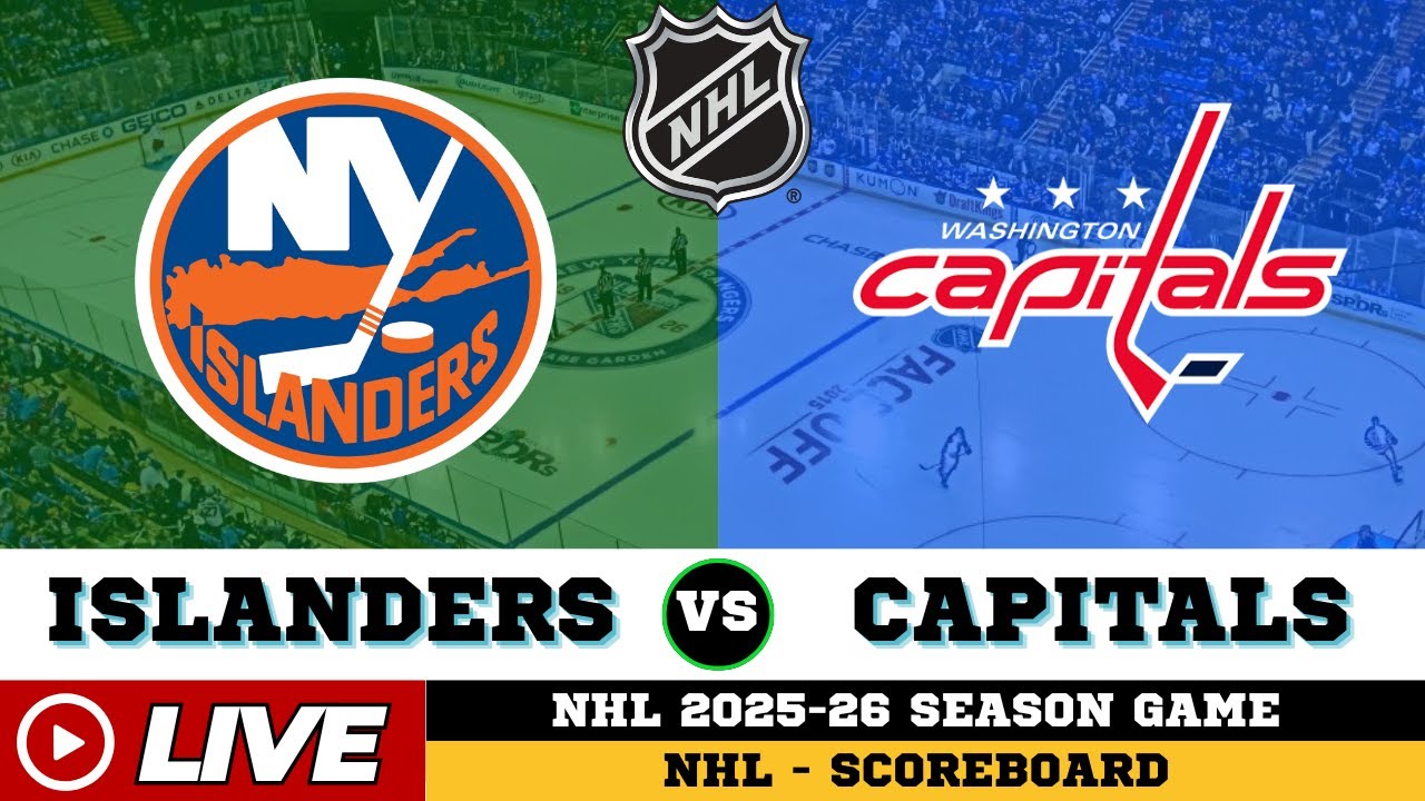 🔴LIVE : New York Islanders Vs Washington Capitals | NHL 2026 | NHL Live SCOREBOARD