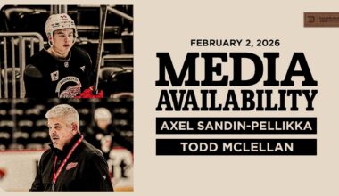 Axel Sandin-Pellikka, Todd McLellan Morning Skate Media | Feb. 2, 2026
