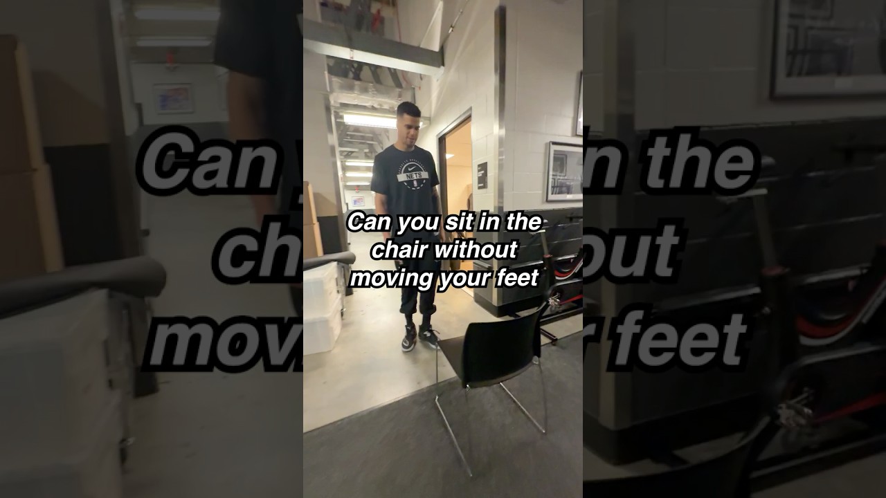 Egor doesn't move the chair, the chair moves for Egor 😂 #games #funny #brooklynnets