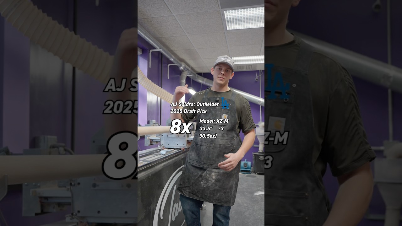 Making 8 Bats for LA Dodgers affiliate AJ Soldra😎🦍 #weplayforkeeps