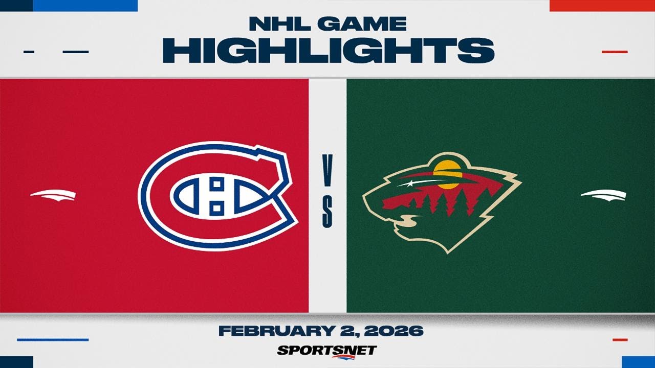 NHL Highlights | Canadiens vs. Wild - February 2, 2026