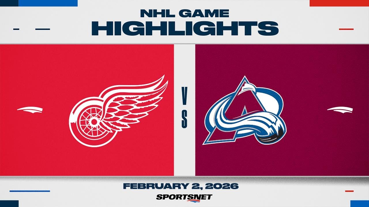 NHL Highlights | Red Wings vs. Avalanche - February 2, 2026