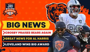 Maxx Crosby Expresses More Interest in Bears + GREAT News for Al Harris Returning & Loveland's Award