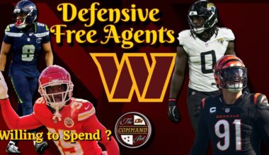 Command Post LIVE! | TOP DEFENSIVE FREE AGENTS: Will the Commanders Be Willing To Spend to Get One?