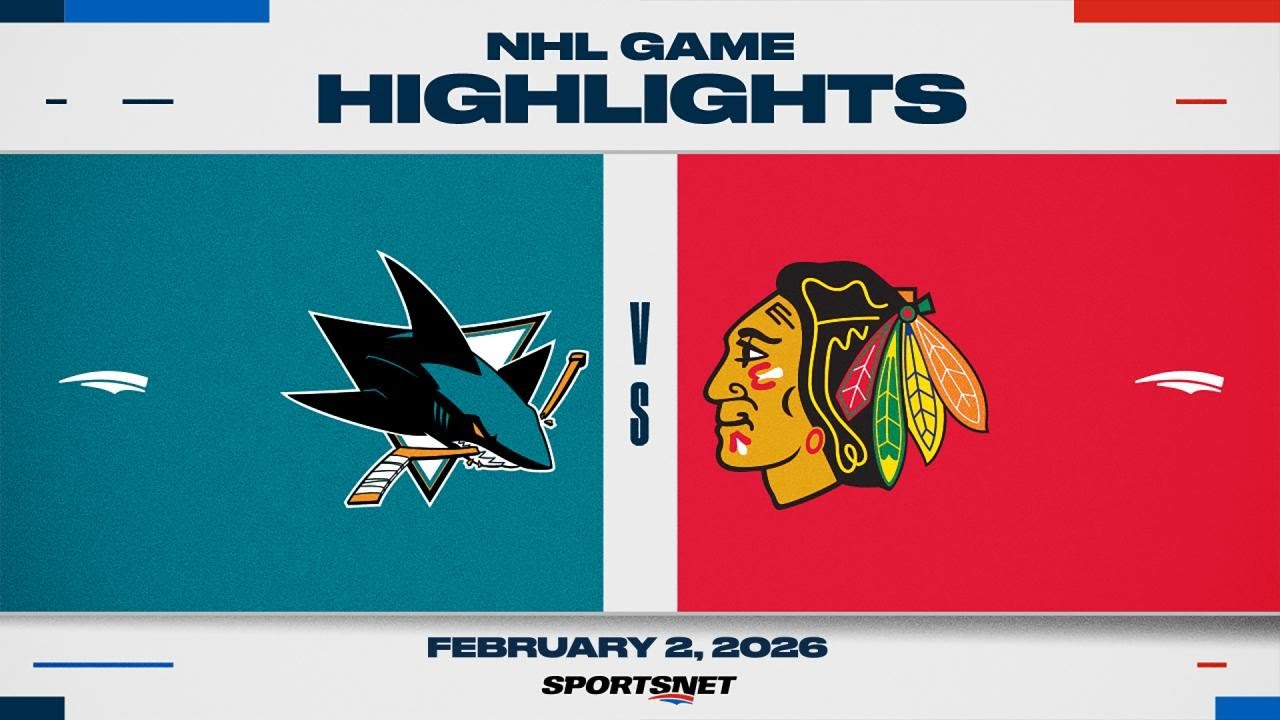 NHL Highlights | Sharks vs. Blackhawks - February 2, 2026