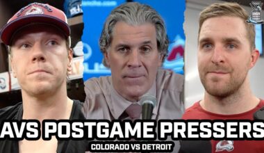 Jared Bednar & Avs Locker Room "FRUSTERATED" After Avs get SHUTOUT 2-0 vs Red Wings at Home