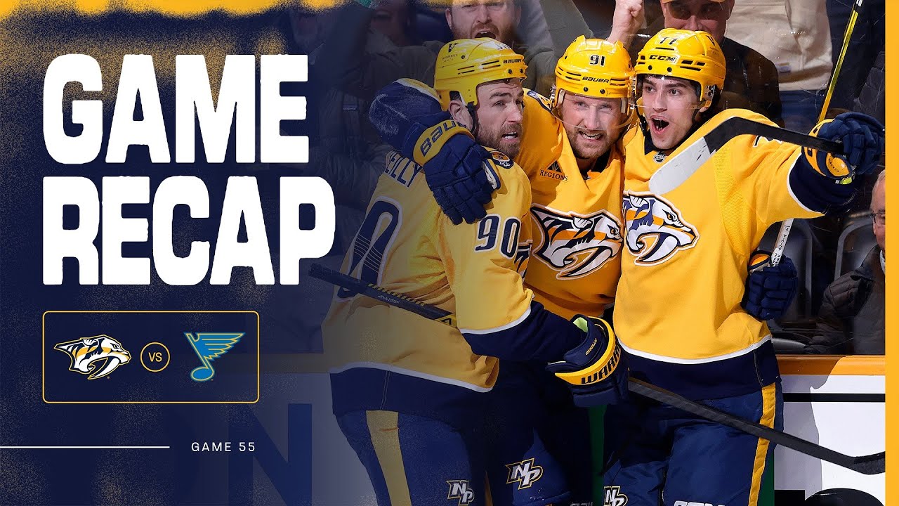 PREDS WIN: Game Highlights vs St. Louis Blues: Feb. 2