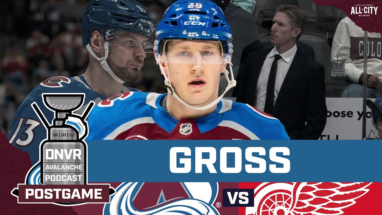 The Colorado Avalanche lose to the Red Wings 30 seconds in | DNVR Avalanche Postgame