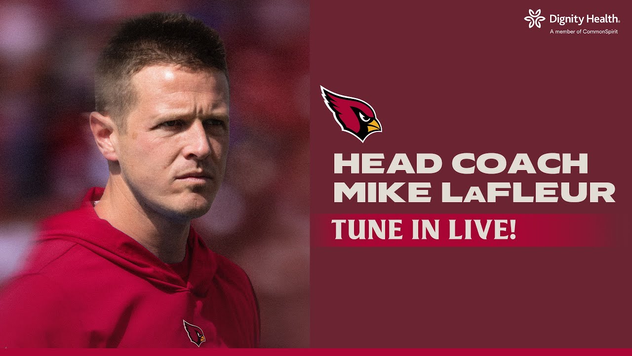 Arizona Cardinals new Head Coach LaFleur address the media at the Dignity Health Training Center.