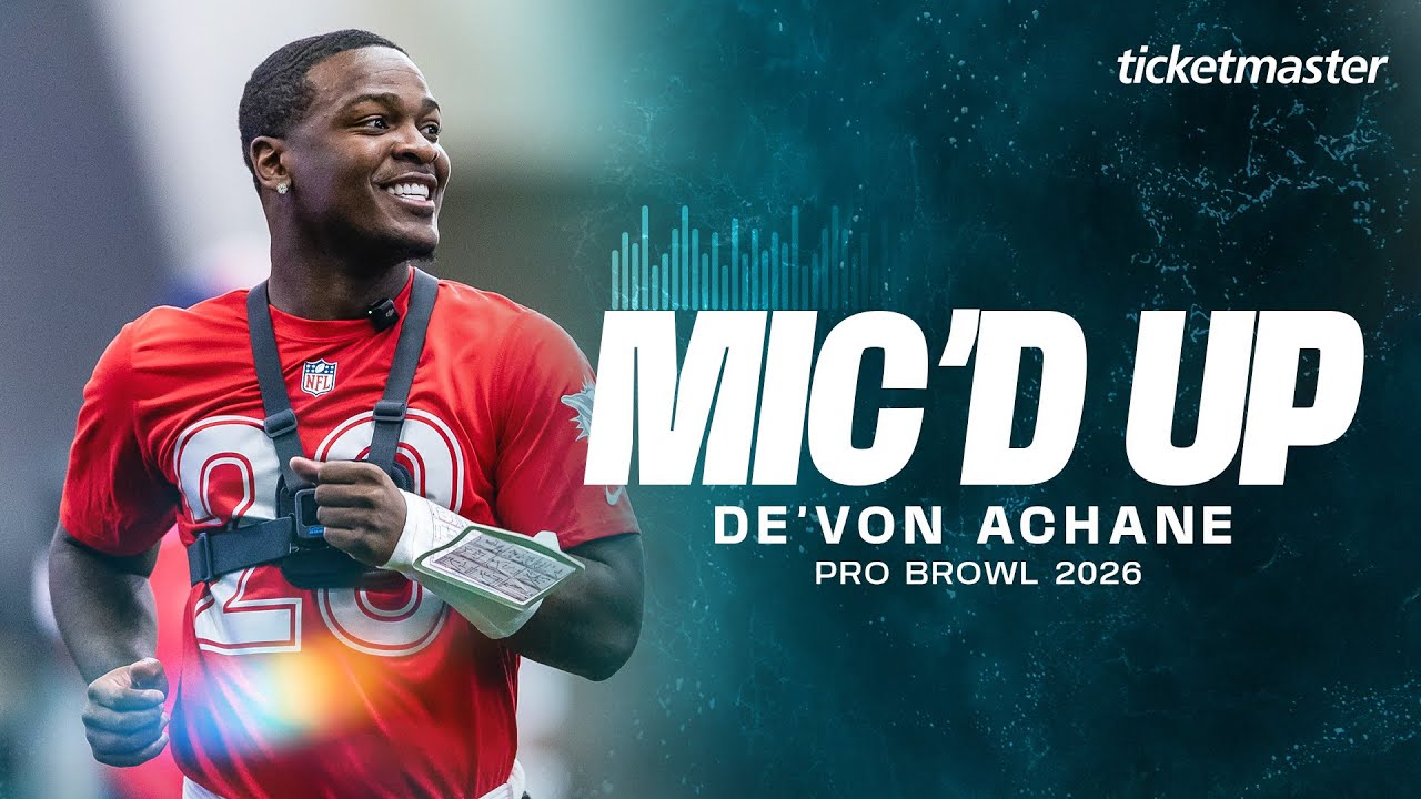 De’Von Achane mic’d up at Pro Bowl practice | Miami Dolphins