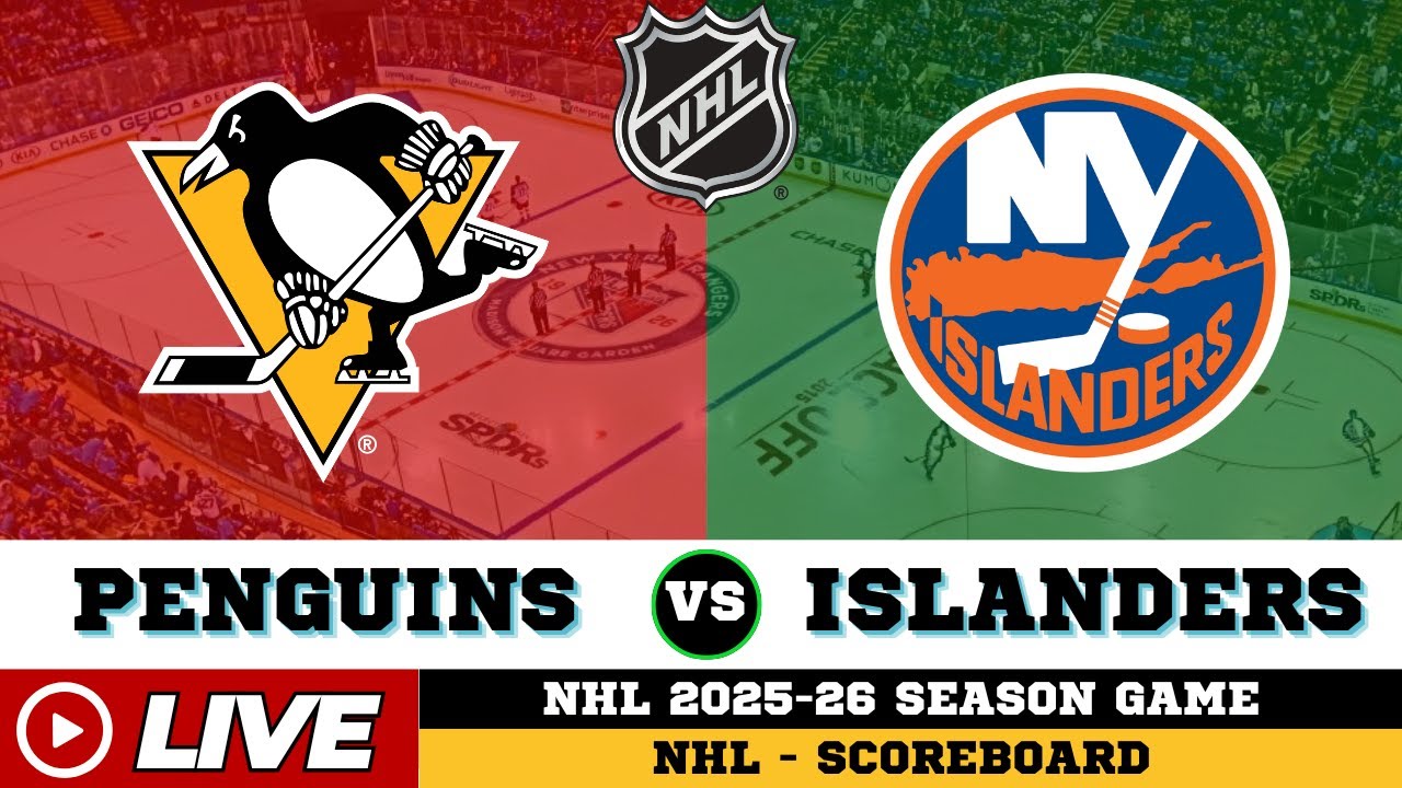 🔴LIVE : Pittsburgh Penguins Vs New York Islanders | NHL 2026 | NHL Live SCOREBOARD