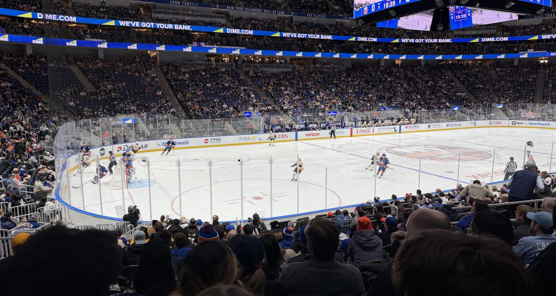 The wife surprised me with tickets to the game against the Islanders