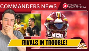 Eagles, Giants HUGE MISTAKES! Commanders TEASE New Spear Logo! Commanders Outlook With Blough & More