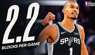 Victor Wembanyama Named @kia  Western Conference Defensive Player of the Month for January