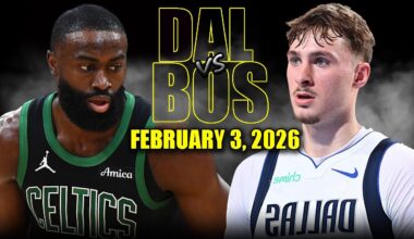 Dallas Mavericks vs Boston Celtics Full Game Highlights – February 3, 2026 | NBA Season