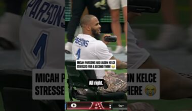 Micah Parsons is in on all the action tonight 😂