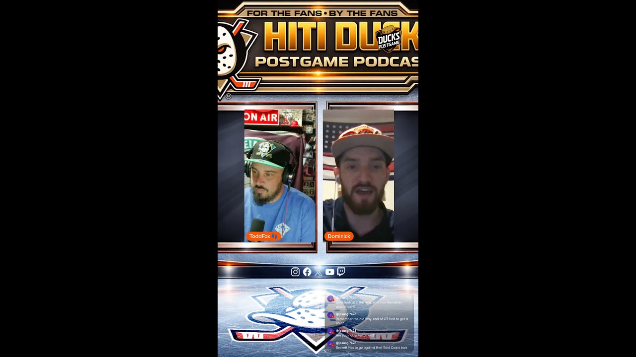 Anaheim Ducks Hockey Postgame show 📱