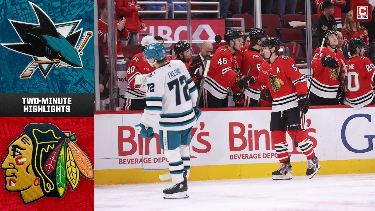 Chicago Blackhawks Highlights vs San Jose Sharks (2/2/26) | Game Highlights | CHSN Blackhawks