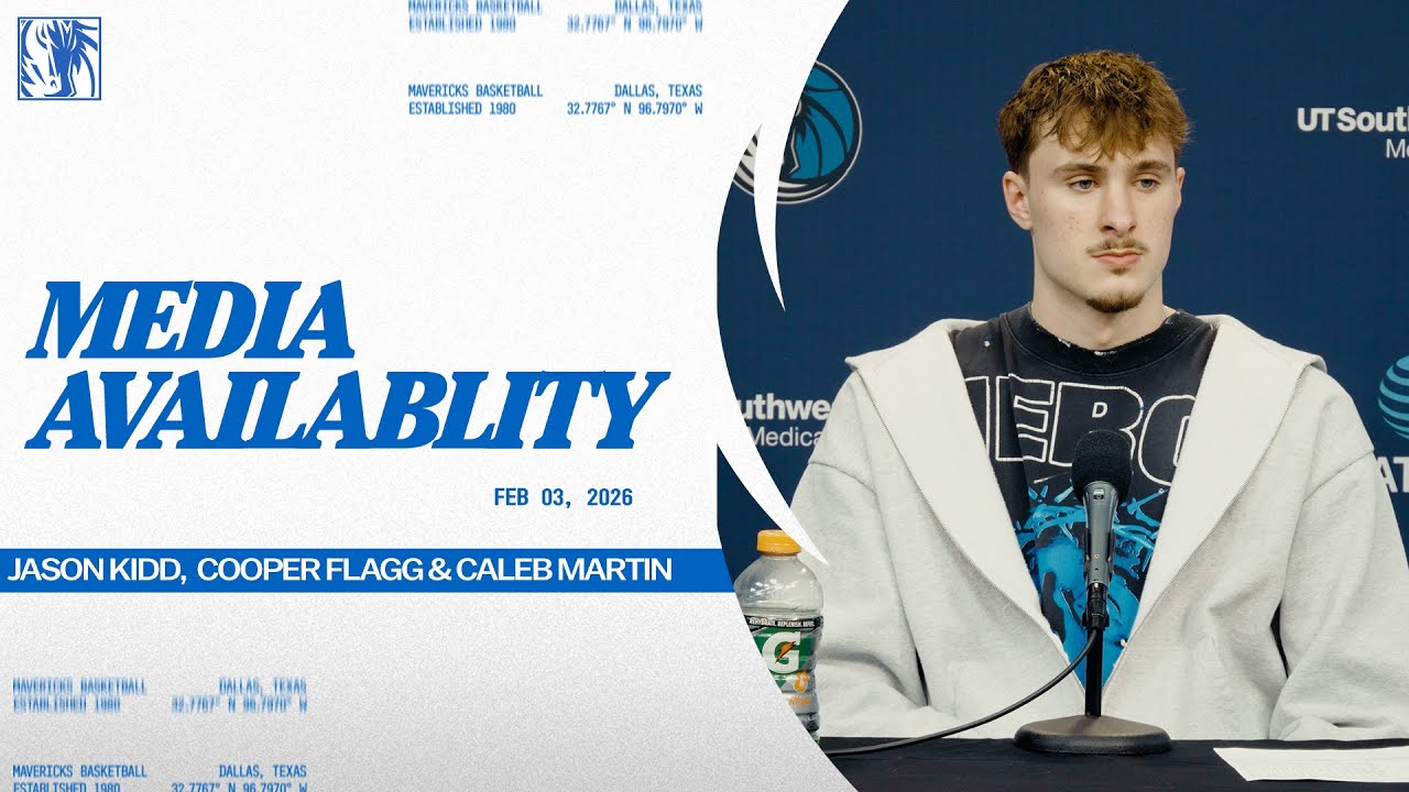 Jason Kidd, Cooper Flagg & Caleb Martin | Media Availability vs BOS | 2/3/26
