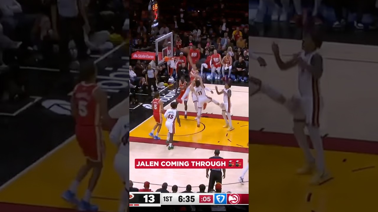 TIMES TWO #nba #hawks #jalenjohnson #dunk