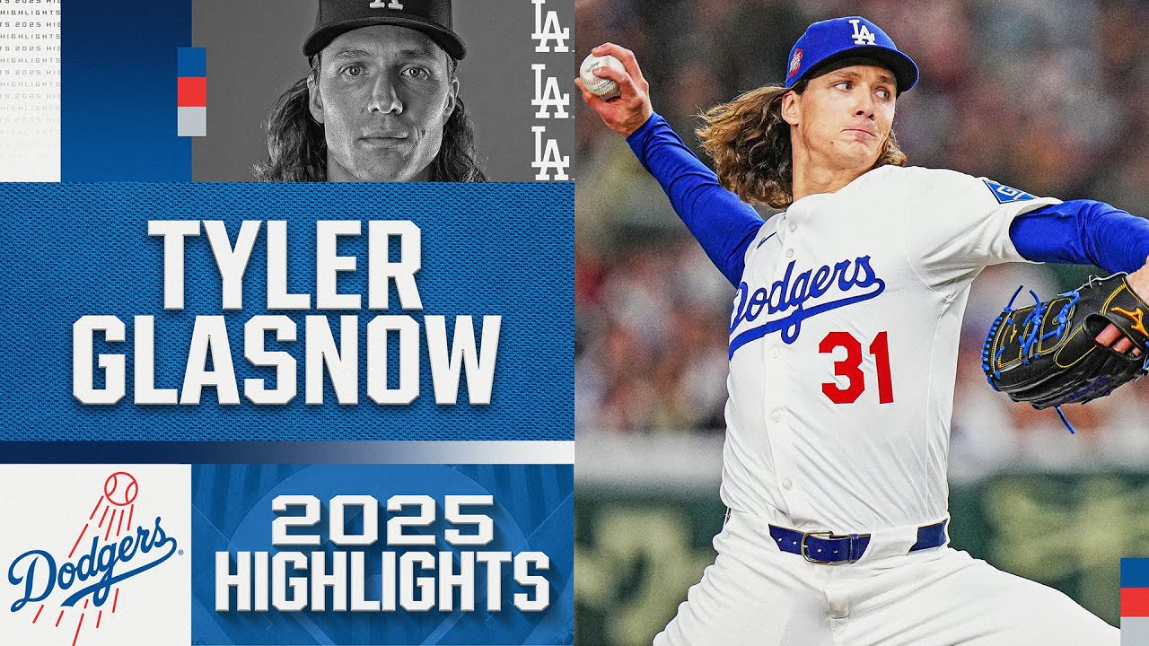 Tyler Glasnow's BEST moments with the 2025 World Series champion Dodgers! 💪