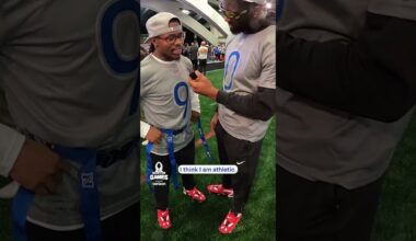 Asking professional athletes if they wish they were athletic #shorts #nfl #giants #nygiants