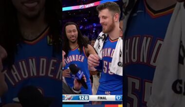 Electric energy in Paycom Center tonight 🔋| Zai and the squad check in with Nick Gallo post W 🤝