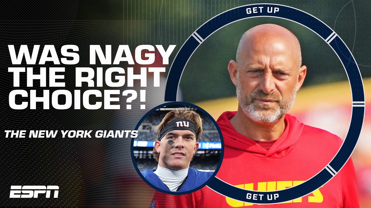 Damien Woody is NOT INSPIRED by the New York Giants hiring Matt Nagy as OC! 😬 | Get Up