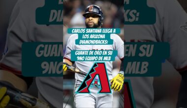 ¡Carlos Santana llega a los Arizona diamondbacks es su 9no equipo! #mlb #beisbol #youtubeshorts