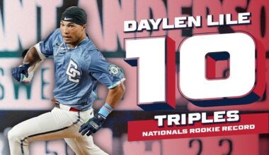 DAYLEN LILE BREAKS BRYCE HARPER'S ROOKIE TRIPLES RECORD 😮‍💨 | EVERY TRIPLE