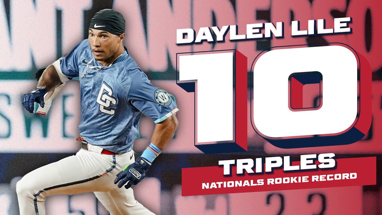 DAYLEN LILE BREAKS BRYCE HARPER'S ROOKIE TRIPLES RECORD 😮‍💨 | EVERY TRIPLE