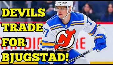 NJ Devils TRADE With ST Louis Blues For Nick Bjugstad!