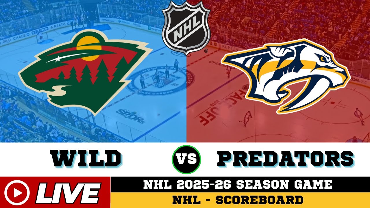 🔴LIVE : Minnesota Wild Vs Nashville Predators | NHL 2026 | NHL Live SCOREBOARD