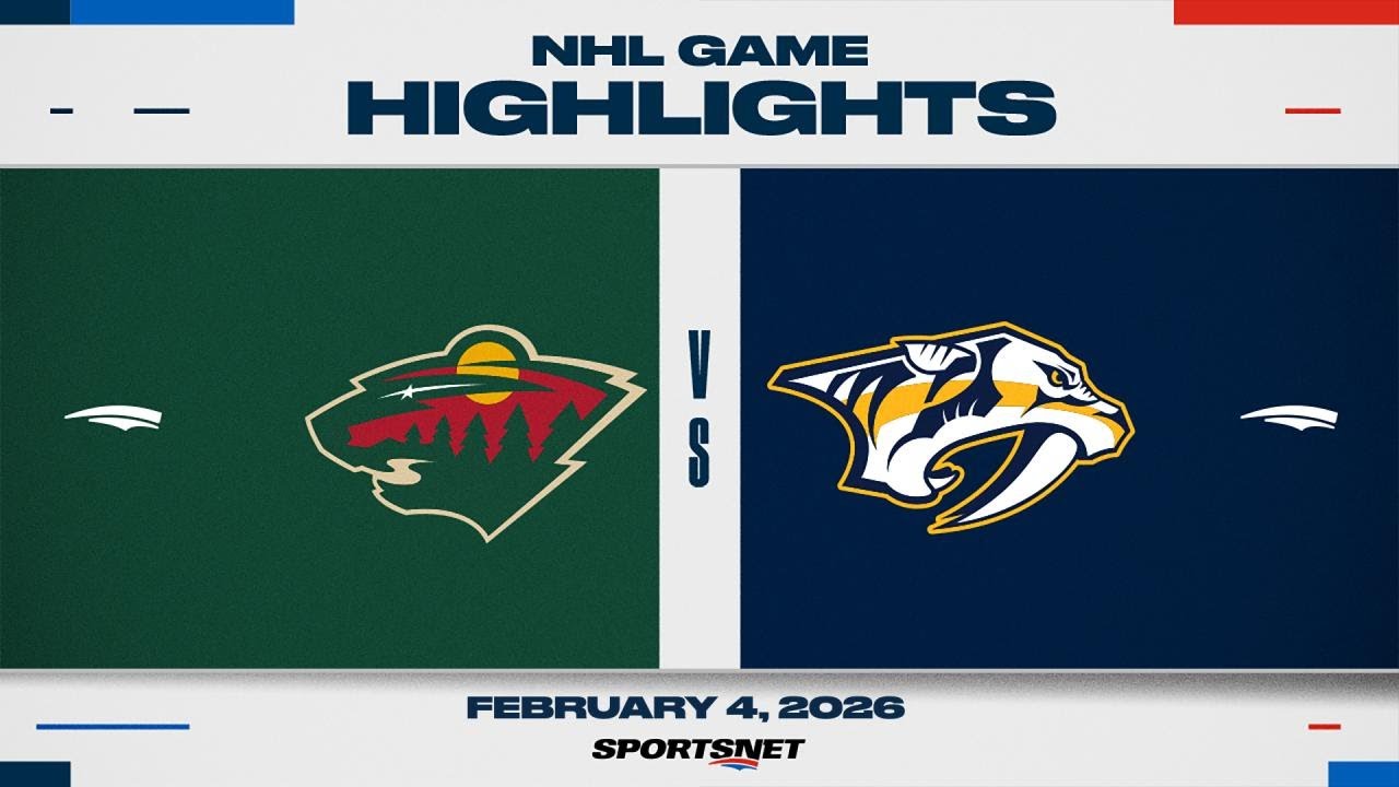 NHL Highlights | Wild vs. Predators - February 4, 2026