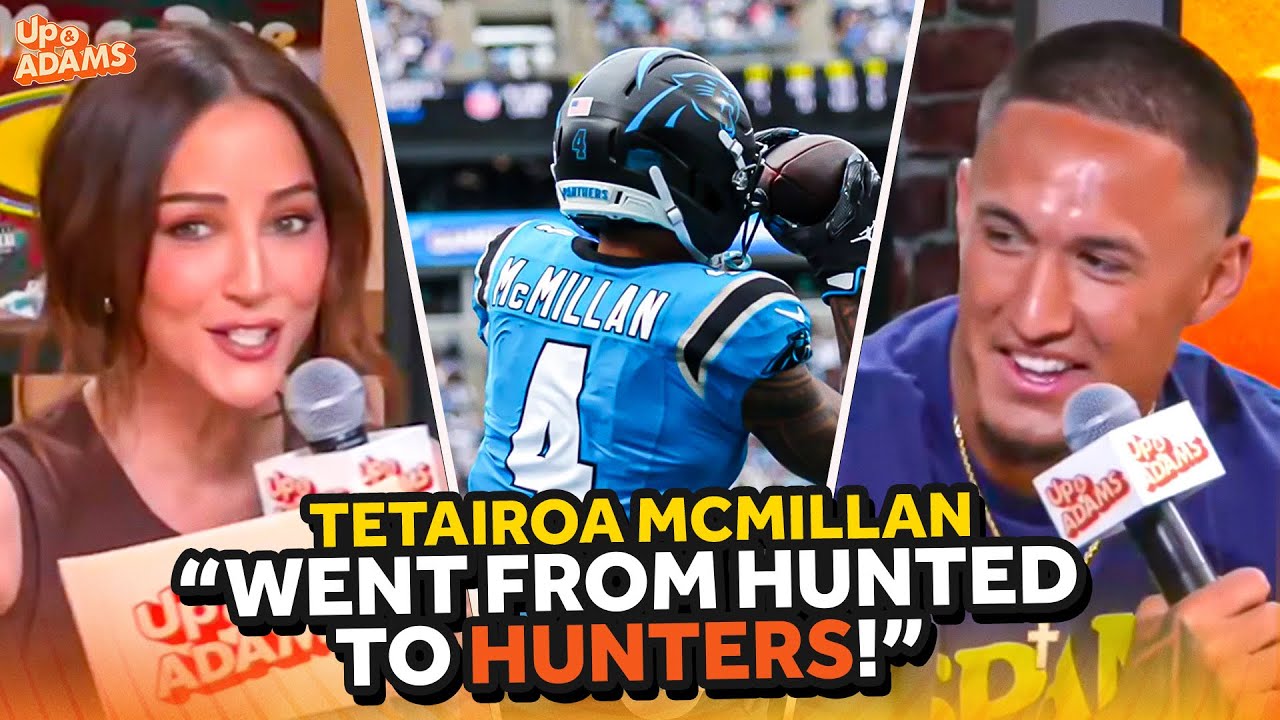 Tetairoa McMillan on Panthers Winning Division, Bryce Young, Top 15 WR & Cam Newton Dab!