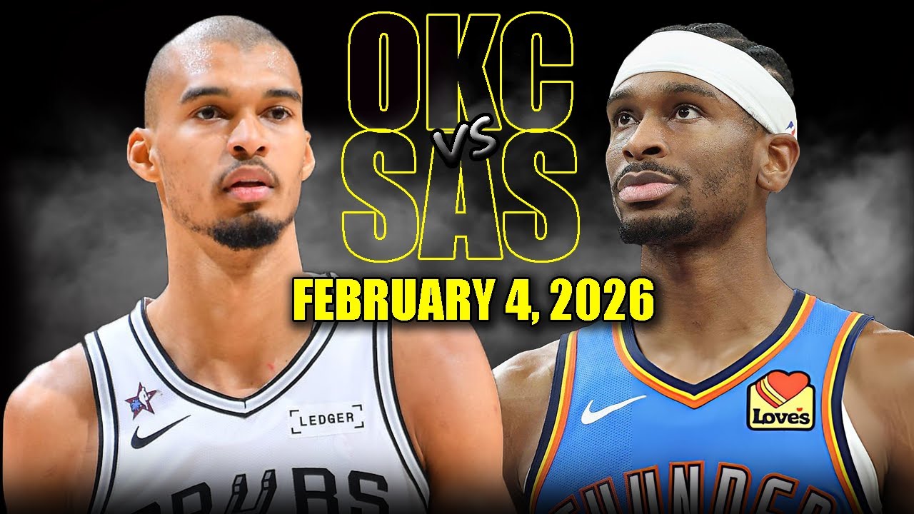 Oklahoma City Thunder vs San Antonio Spurs Full Game Highlights – February 4, 2026 | NBA Season