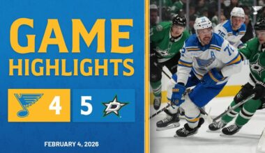 Game Highlights: Stars 5, Blues 4