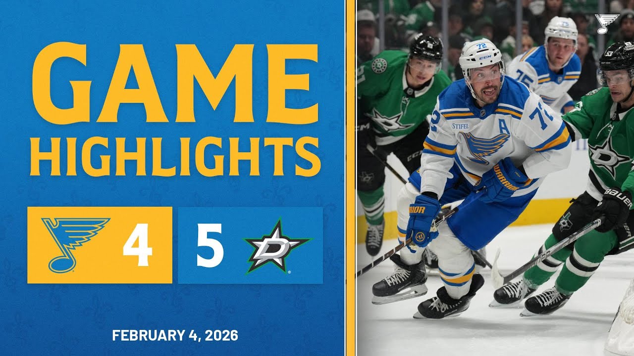Game Highlights: Stars 5, Blues 4