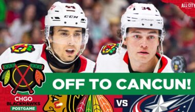 BLACKHAWKS POSTGAME: Kaiser and Dach HIT With Injuries in SHUTOUT Loss to Columbus | CHGO Blackhawks