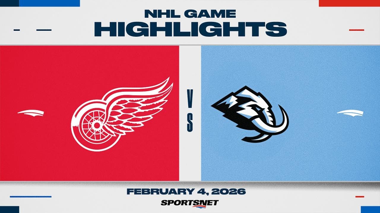 NHL Highlights | Red Wings vs. Mammoth - February 4, 2026
