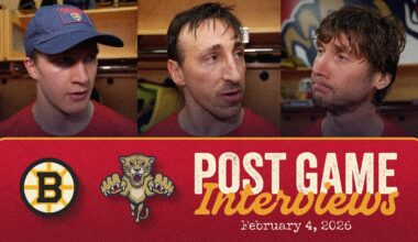"It was a really hard game." | Postgame Reaction vs Bruins | 2.4.26