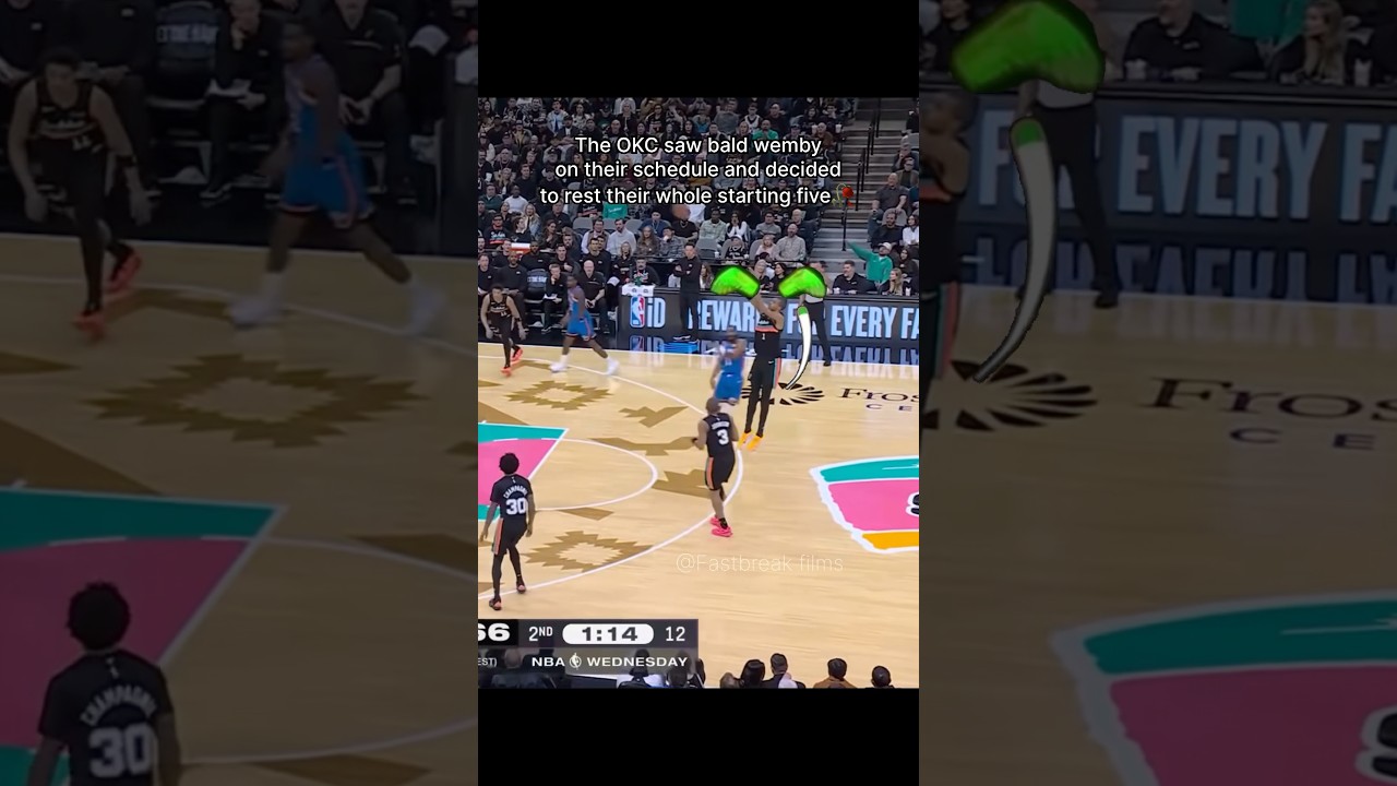 Bald wemby was too much for the OKC🥀