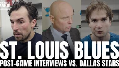 Justin Faulk, Jimmy Snuggerud & Jim Montgomery Recap St. Louis Blues Season Into Olympic Break