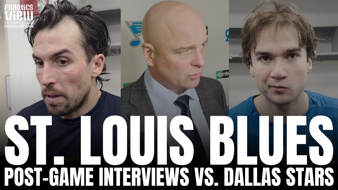 Justin Faulk, Jimmy Snuggerud & Jim Montgomery Recap St. Louis Blues Season Into Olympic Break