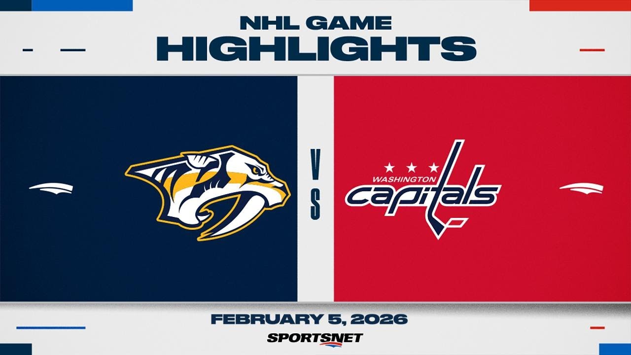 NHL Highlights | Predators vs. Capitals - February 5, 2026