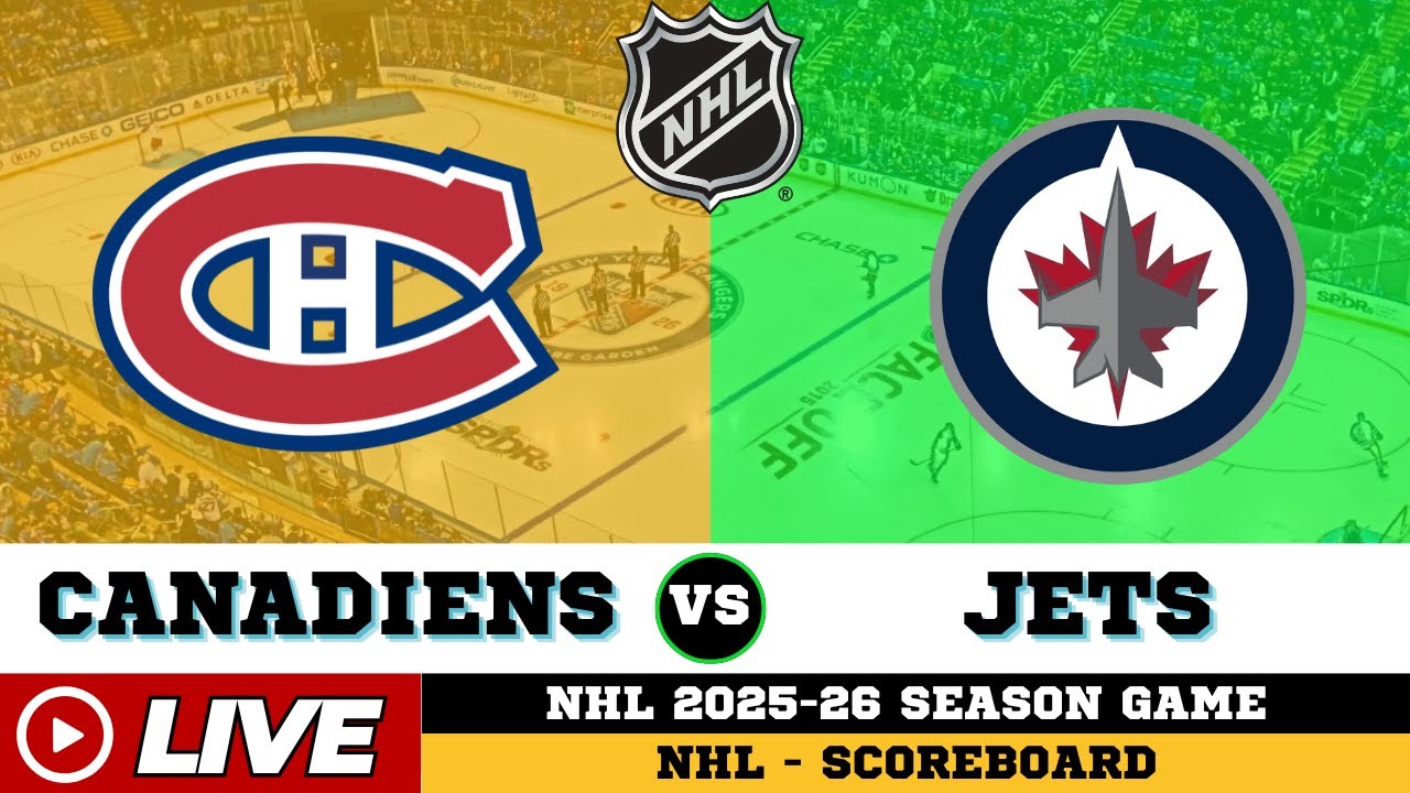 🔴LIVE : Montreal Canadiens Vs Winnipeg Jets | NHL 2026 | NHL Live SCOREBOARD