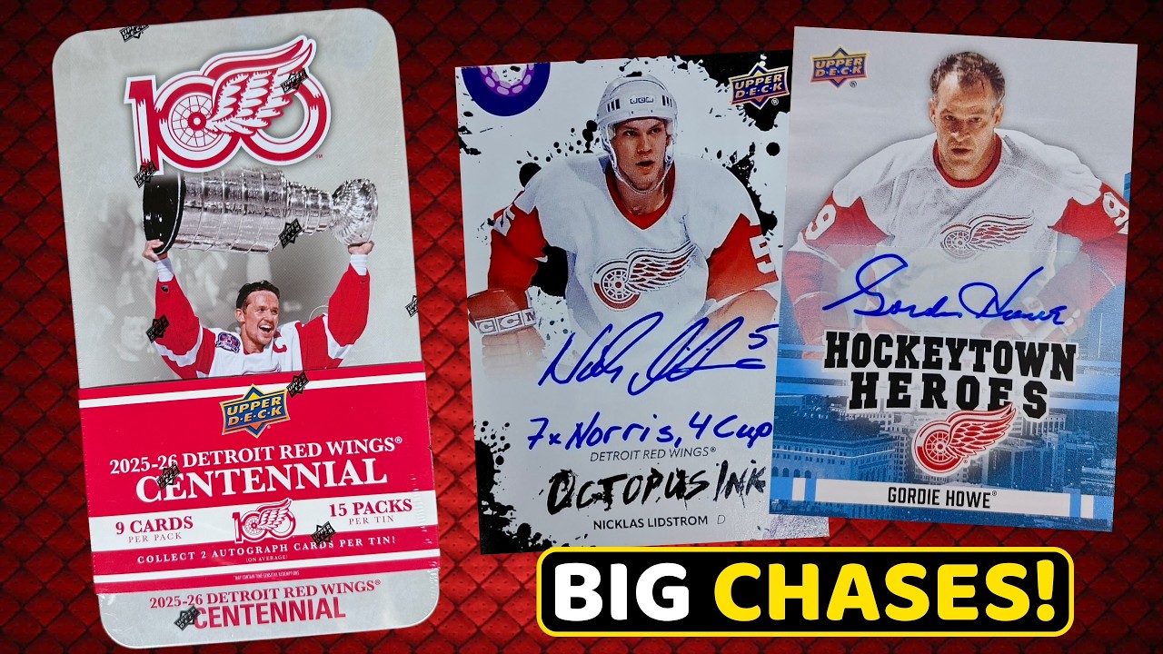 THE HITS KEEP COMING! 2025-26 Upper Deck Detroit Red Wings Centennial Hobby Box Break