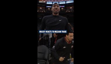 Tyrese Maxey reacts to the Sixers trading Jared McCain to the Thunder