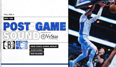 POSTGAME SOUND: BROOKLYN NETS VS. ORLANDO MAGIC | COACH MOSE, JALEN SUGGS & MORITZ WAGNER