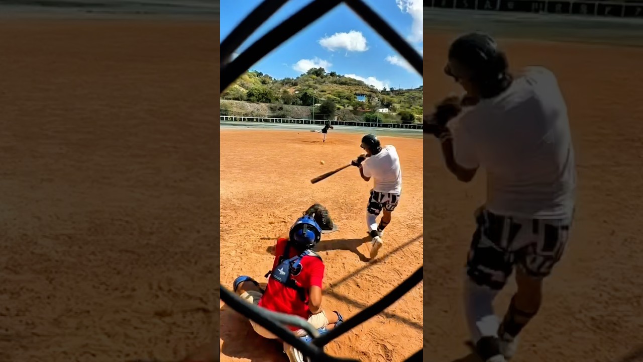 Batea largo el short stop Juan Matheus de Miami Marlins #shorts #miamimarlins #mlb #deporte